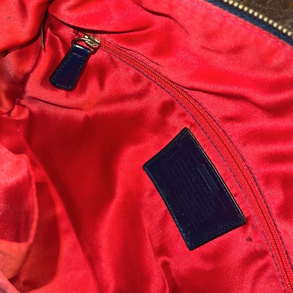 EUC Vintage Coach Quilted Denim Handbag - Picture 9 of 13